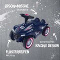 Odrážadlo auto s pretekárskym číslom Bobby Car Neo RS Blue BIG modré s klaksónom a tichými gumenými kolesami od 12 mes