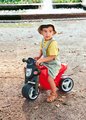 Odrážadlo motorka Sport Balance Bike Red BIG so zvukom široké dvojité gumené kolesá červené od 18 mes