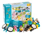Drevená stavebnica s funkčným motorom Builder Motor Set BRIO elektronická 120 dielov s pracovným náradím od 3 rokov BRIO5919