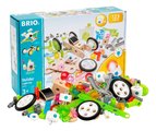 Drevená stavebnica so svetlom Builder Light Set BRIO elektronická 122 dielov s pracovným náradím od 3 rokov BRIO5933