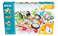 Drevená stavebnica so svetlom Builder Light Set BRIO elektronická 122 dielov s pracovným náradím od 3 rokov BRIO5933
