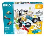Drevená stavebnica s naťahovacím motorom Builder Motor Set BRIO 66 dielov s pracovným náradím od 3 rokov BRIO5957