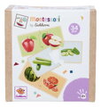 Drevené puzzle Ovocie a zelenina Montessori Eichhorn 34 dielikov so 17 motívmi od 24 mes