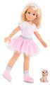 Bábika Valentine Ballerina Set Corolle Girls s dlhými blond vlasmi a so psíkom 28 cm 7 doplnkov od 4 rokov