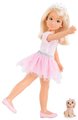 Bábika Valentine Ballerina Set Corolle Girls s dlhými blond vlasmi a so psíkom 28 cm 7 doplnkov od 4 rokov