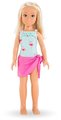 Bábika Valentine Beach Set Corolle Girls s blond vlasmi 28 cm 5 doplnkov od 4 rokov