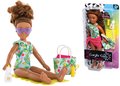 Bábika Mélody Beach Set Corolle Girls s dlhými hnedými vlasmi 28 cm 5 doplnkov od 4 rokov