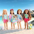 Bábika Mélody Beach Set Corolle Girls s dlhými hnedými vlasmi 28 cm 5 doplnkov od 4 rokov