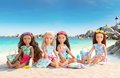 Bábika Luna Beach Set Corolle Girls s dlhými hnedými vlasmi 28 cm 5 doplnkov od 4 rokov
