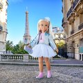 Bábika Valentine Paris Fashion Week Set Corolle Girls s blond vlasmi 28 cm 4 doplnky od 4 rokov