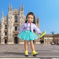 Bábika Luna Milan Fashion Week Set Corolle Girls s dlhými hnedými vlasmi 28 cm 4 doplnky od 4 rokov