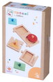 Drevené vkladacie puzzle Montessori Teaching Puzzle Shape Eichhorn 8 dielikov so 4 tvarmi od 12 mes EH6002