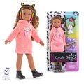 Bábika Melody Music & Fashion Set Girls Corolle s dlhými hnedými vlasmi 28 cm 4 doplnky od 4 rokov