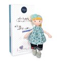 Bábika Evy Having Fun Jolijou 36 cm s blond vláskami v modrých šatách z jemného textilu od 5 rokov