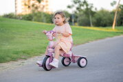 Trojkolka s vodiacou tyčou Breeze S Peach TouchSteering smarTrike s voľnobehom s košíkom na fľašku od 15 mes