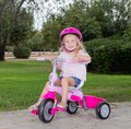 Trojkolka s vodiacou tyčou Lollipop Pink SmarTrike s tlmičom a voľnobehom ružová od 10 mes