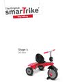 Trojkolka Breeze Plus smarTrike TouchSteering s tlmičom a voľnobehom červeno-čierna od 10 mes