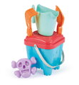 Vedro set malý Hrad Castle Bucket Summer Écoiffier výška 15 cm s krhlou a formičkou 6 dielov od 18 mes