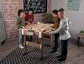 Drevený futbalový stôl Click&Goal Soccer Table Smoby skladací a rozkladací za 10 minút s 2 loptičkami od 8 rokov