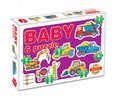 Baby puzzle Zvieratká a dopravné prostriedky Dohány 6-obrázkové od 24 mes