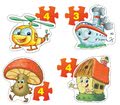 Baby puzzle exotické zvieratká Dohány 6-obrázkové od 24 mes