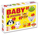 Baby puzzle domáce zvieratká Dohány 6-obrázkové od 24 mes
