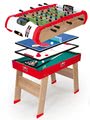 Futbalový stôl Powerplay 4v1 Smoby drevený a biliard, hokej, stolný tenis hracia plocha 94*60 cm od 8 rokov