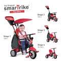 Trojkolka Glow Touch Steering 4v1 Black&Red smarTrike červeno-čierna od 10 mes