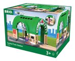 Hlavná vlaková stanica so zvukmi Central Train Station BRIO s elektronická s dvojitým koľajiskom a figúrkou od 3 rokov BRIO6498