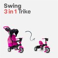 Trojkolka SWING DLX 4v1 Pink TouchSteering smarTrike s tlmičom a voľnobehom + UV filter ružová od 10 mes