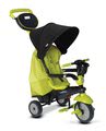 Trojkolka Deluxe Green Touch Steering 4v1 smarTrike s tlmičom a 2 taškami zeleno-čierna od 10 mesiacov