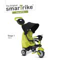 Trojkolka Deluxe Green Touch Steering 4v1 smarTrike s tlmičom a 2 taškami zeleno-čierna od 10 mesiacov