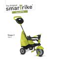 Trojkolka Deluxe Green Touch Steering 4v1 smarTrike s tlmičom a 2 taškami zeleno-čierna od 10 mesiacov