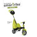 Trojkolka Deluxe Green Touch Steering 4v1 smarTrike s tlmičom a 2 taškami zeleno-čierna od 10 mesiacov