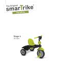 Trojkolka Deluxe Green Touch Steering 4v1 smarTrike s tlmičom a 2 taškami zeleno-čierna od 10 mesiacov