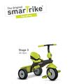 Trojkolka Delight Touch Steering 3v1 smarTrike zelená od 10 mes