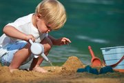 Vedro set s krhlou Hrad Sand Castle Beach Écoiffier 16 cm s lopatkou a formičkami od 18 mes