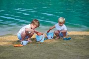Vedro set s krhlou Hrad Sand Castle Beach Écoiffier 16 cm s lopatkou a formičkami od 18 mes