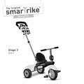 Trojkolka Vanilla smarTrike TouchSteering so slnečníkom čierno-biela od 10 mes