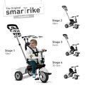 Trojkolka Vanilla smarTrike TouchSteering so slnečníkom čierno-biela od 10 mes