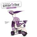 Trojkolka Splash 5v1 Purple&White smarTrike 360° riadenie s polohovateľnou opierkou fialovo-krémová od 10 mes