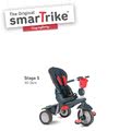 Trojkolka Splash 5v1 Red smarTrike 360° riadenie s polohovateľnou opierkou červeno-šedá od 10 mes