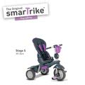 Trojkolka Splash 5v1 Purple smarTrike 360° riadenie s polohovateľnou opierkou fialovo-šedá od 10 mes
