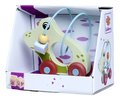 Drevené autíčko žaba s labyrintom Frog with Movement Eichhorn dĺžka 16 cm od 12 mes