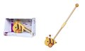 Drevené autíčko včielka Push Bee with Stick Eichhorn s vodiacou rúčkou dĺžka 50 cm od 12 mes