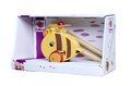 Drevené autíčko včielka Push Bee with Stick Eichhorn s vodiacou rúčkou dĺžka 50 cm od 12 mes