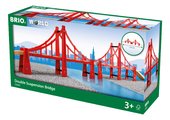 Drevený most Double Suspension Bridge BRIO 5 dielov od 3 rokov BRIO6832