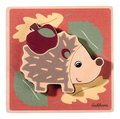 Drevené vkladacie puzzle zvieratká EH Inlay puzzle Eichhorn 7 rôznych druhov 4 dieliky od 12 mes