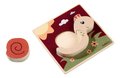 Drevené vkladacie puzzle zvieratká EH Inlay puzzle Eichhorn 7 rôznych druhov 4 dieliky od 12 mes