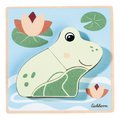 Drevené vkladacie puzzle zvieratká EH Inlay puzzle Eichhorn 7 rôznych druhov 4 dieliky od 12 mes